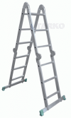 Лестница-трансформер шарнирная алюминиевая TARKO Т03405