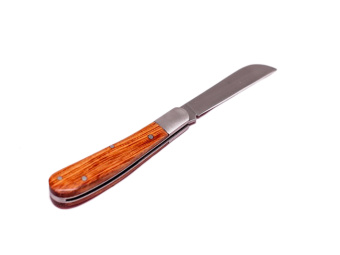 79003 Нож садовый, 173 мм, складной, прямое лезвие, деревянная рукоятка// PALISAD купить в Минске, низкие цены. - №1