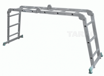 Лестница-трансформер шарнирная алюминиевая TARKO Т03404 купить в Минске, выгодные цены. - №1