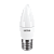 Лампа светодиодная LED-C37-7W-E27-3000K теплый белый свет