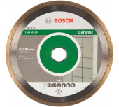 2608602537 Круг алмазный 200х25.4 мм по керамике сплошн. STANDARD FOR CERAMIC BOSCH ( сухая/мокрая резка)