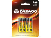 4690601030399 Батарейка AAA LR03 1,5V alkaline BL-4шт DAEWOO ENERGY