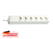 1159420015 Удлинитель 1.5м (6 роз., 3.3кВт, с/з, ПВС) белый Brennenstuhl Eco-Line