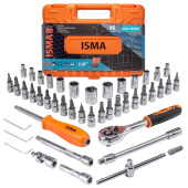 51107 ISMA-2462-5 EURO Набор инструментов ISMA, 46 пр (6 граней)