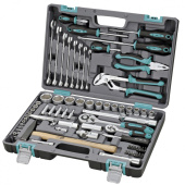 14104 Набор инструментов STELS, 1/2", 1/4", CrV, пластиковый кейс 76 пр