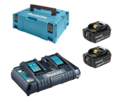 Комплект аккумулятор MAKITA 18.0 В BL1860B 2 шт.+ ЗУ DC18RD в кейсе MAKPAC тип 3