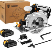 063-4210 Пила циркулярная аккумуляторная DEKO DKCS20 Laser SET 2
