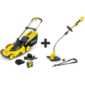 Газонокосилка аккумуляторная KARCHER LMO 36-46 Battery Set + Триммер LTR 36-33 Battery (без АКБ и ЗУ)