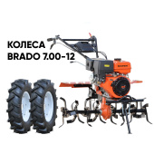 Культиватор бензиновый SKIPER SP-1600S + колеса BRADO 7.00-12 (комплект)