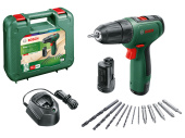 Шуруповерт BOSCH EasyDrill 1200+набор сверл и бит