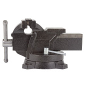 47877 RF-6540304 Тиски стальные поворотные с наковальней ROCK FORCE 4"-100мм