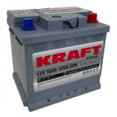 Аккумулятор KRAFT 50 R (420A, 207*175*190) (S L1 050 10B13) Обратная (R+)