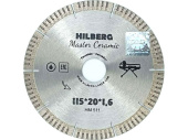 HM511 Круг алмазный 115х20 мм по керамике сегмент.ультратонкий Master Ceramic HILBERG (для плиткорезов)