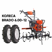 Культиватор бензиновый SKIPER GT-1600SB + колеса BRADO 6.00-12 (комплект)