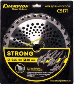 C5171 Нож с зубцами из твердого сплава CHAMPION Strong 36/255/25,4 (SRM-330ES/SRM-350ES,4605)