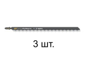 2608667396 Пилка лобзиковая по мягким материалам T1013AWP (3 шт.) BOSCH (пропил прямой, тонкий, точный угловой рез)