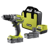 Дрель-шуруповерт аккумуляторная RYOBI R18DD3-220S ONE +