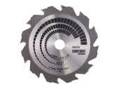 2608640630 Диск пильный 160х20/16 мм 12 зуб. по дереву CONSTRUCT WOOD BOSCH (переменный зуб)