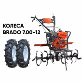 Культиватор бензиновый SKIPER GT-1600SB + колеса BRADO 7.00-12 (комплект)