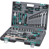 14111 Набор инструментов STELS, 1/2", 1/4", CrV, пластиковый кейс 98 пр