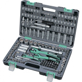 14114 Набор инструментов STELS, 1/4", 3/8", 1/2", Cr-V, S2, усиленный кейс, 151 пр