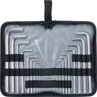 12315 Набор ключей имбусовых HEX-TORX, 18 шт: HEX 1,5–10 мм, T10-T50, CrV, удлиненные, сатин. MATRIX купить в Минске.