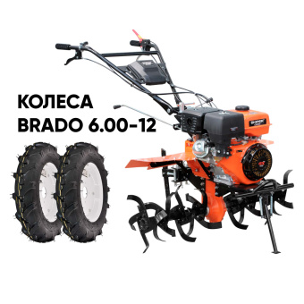 Мотоблок бензиновый SKIPER SP-1800SE EXPERT + колеса BRADO 6.00-12 (комплект) купить в Минске, выгодные цены.