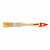 824155 Кисть плоская Slimline 3/4" (20 мм), натуральная щетина, деревянная ручка