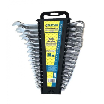 28353 PA-3016MP Набор ключей комбинированных 16пр. PARTNER на пластиковом держателе купить в Минске.