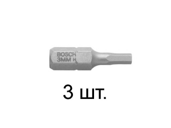 2607001733 Набор бит шестигранных HEX 4Х49 XH (3шт) (BOSCH) купить в Минске.