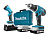 Шуруповерт MAKITA DF 457 DWLE в чем. + фонарь