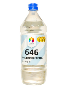 Растворитель 646 для лакокрасочных материалов Ф.1.0 (ПЭТ) 0,82 кг - купить на сайте Хозтоварищ в Минске