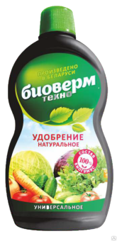 Жидкое органическое гуминовое удобрение БИОВЕРМТЕХНО 0,5 литра - купить в Минске.