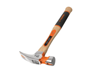 16663 Молоток-гвоздодер TRUPER 0,57 кг с рифленым бойком, деревянная ручка40 см MOR-20F купить в Минске. 16663 Молоток-гвоздодер TRUPER 0,57 кг с рифленым бойком, деревянная ручка40 см MOR-20F купить в Минске.