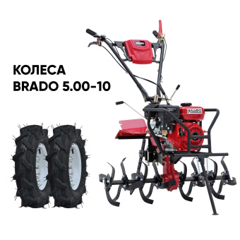 Культиватор бензиновый BRADO GM-850SB + колеса BRADO 5.00-10 (комплект) купить в Минске, выгодные цены.