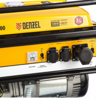 94637 Генератор бензиновый DENZEL GE 6900 купить в Минске, выгодные цены. - №1