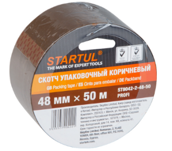 ST9042-2-48-50 Скотч упаковочный коричневый 48ммх50м STARTUL PROFI купить в Минске.