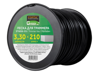 Леска для триммера 3,3 мм, квадрат Startul Garden ST6058-331 (катушка 210 м) купить в Минске, оптимальные цены.