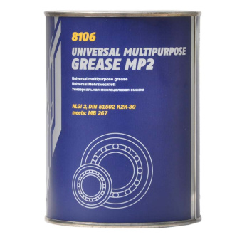 Смазка MANNOL Universal Multipurpose Grease MP-2, 0,8 кг металл - купить на сайте Хозтоварищ в Минске