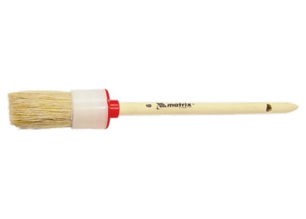 82086 Кисть круглая № 16 (55 мм), натуральная щетина, деревянная ручка// MTX купить в Минске.