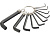 112665 Набор ключей имбусовых HEX, 1,5–10 мм, CrV, 10шт.,оксидированные, на кольце Sparta