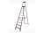 5150110 Лестница-стремянка алюминиевая проф. NV500 Новая Высота 10 ст с лотком-органайзером