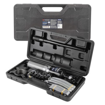 16121 F-6590610H Съемник двух-трехлапый переставной гидравлический FORSAGE 10т в кейсе купить в Минске.