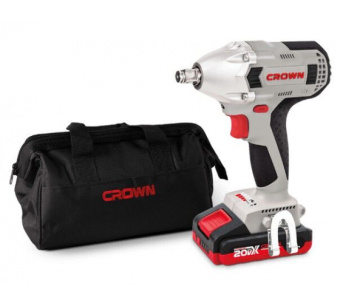 Гайковерт ударный аккумуляторный CROWN CT22015HX-2 TB купить в Минске.