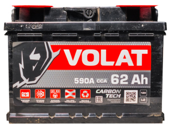 Аккумулятор 6СТ-62 VLR VOLAT Обратная полярность пусковой ток 590 А (АКБ)