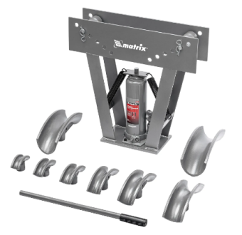 181365 Трубогиб гидравлический MATRIX 1/2"–3", 15 т, в комплекте с башмаками - №1