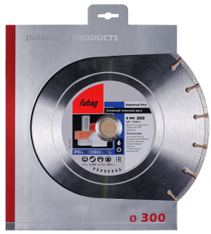 12300-6 Алмазный диск (по бетону) Universal Pro 300х2,8х25,4/30 FUBAG купить в Минске.