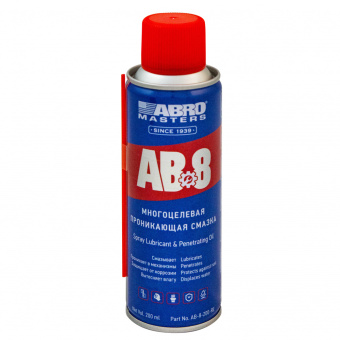 ABRO Жидкий ключ (WD-40) 200 мл ABM-AB-8-200 - купить на сайте Хозтоварищ в Минске