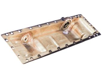 70У.1301.075 Бачок радиатора МТЗ нижний, латунь, РФ - №2