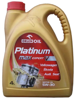 Масло моторное Orlen-Oil PLATINUM Max Expert V 5W-30, 4л (бензин+дизель, синтетическое) - купить на сайте Хозтоварищ в Минске